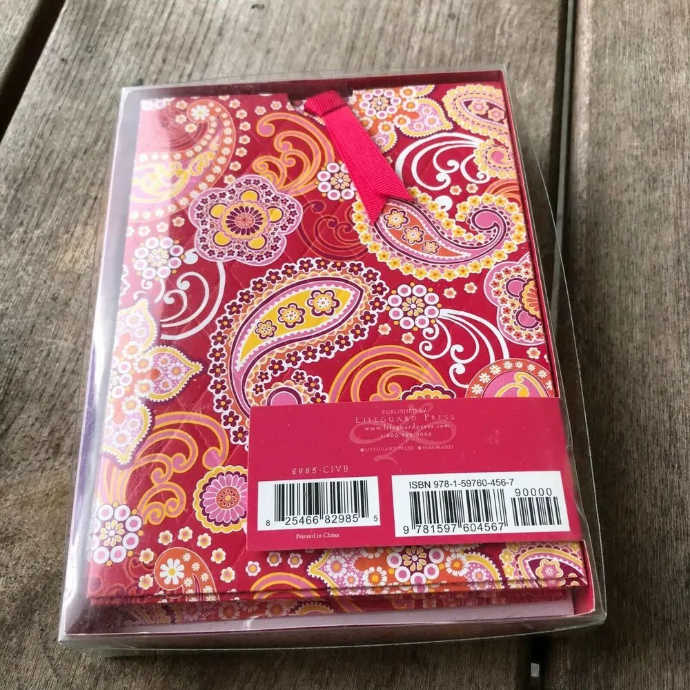 Vera Bradley Retired Raspberry Fizz Invitations‎ NEW NIB Blank Party Paisley HTF